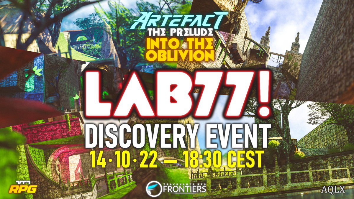 RpgFrontiers's tweet photo. Are you ready for 100 creative and challenging vanilla checkpoints ? This Friday, an amazing RPG discovery event, featuring plenty of Trackmania streamers and personalities! 🍀 https://t.co/S9ciNyY0Ti