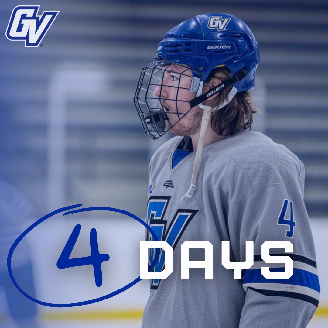 gvsuhockeyd3's tweet photo. 4 days until gameday ft #4 @GarretBates4 ⚓️

#AnchorUp https://t.co/L7ADKI3rjR