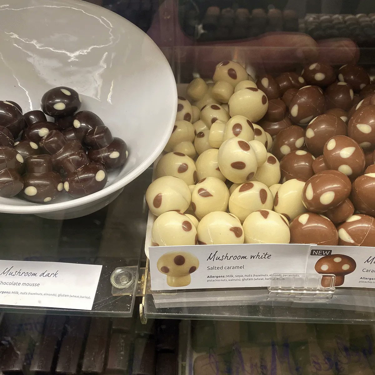 Leonidas Anniversary Sale is going on now in our store in #chelseamarket - save overe  30%!   Create together with your favorite pieces &amp; try their new chocolate mushrooms. #Leonidas