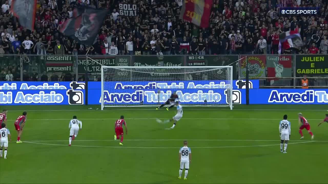 Matteo Politano with a deft penalty and Napoli get things started in Lombardy. 🎯”