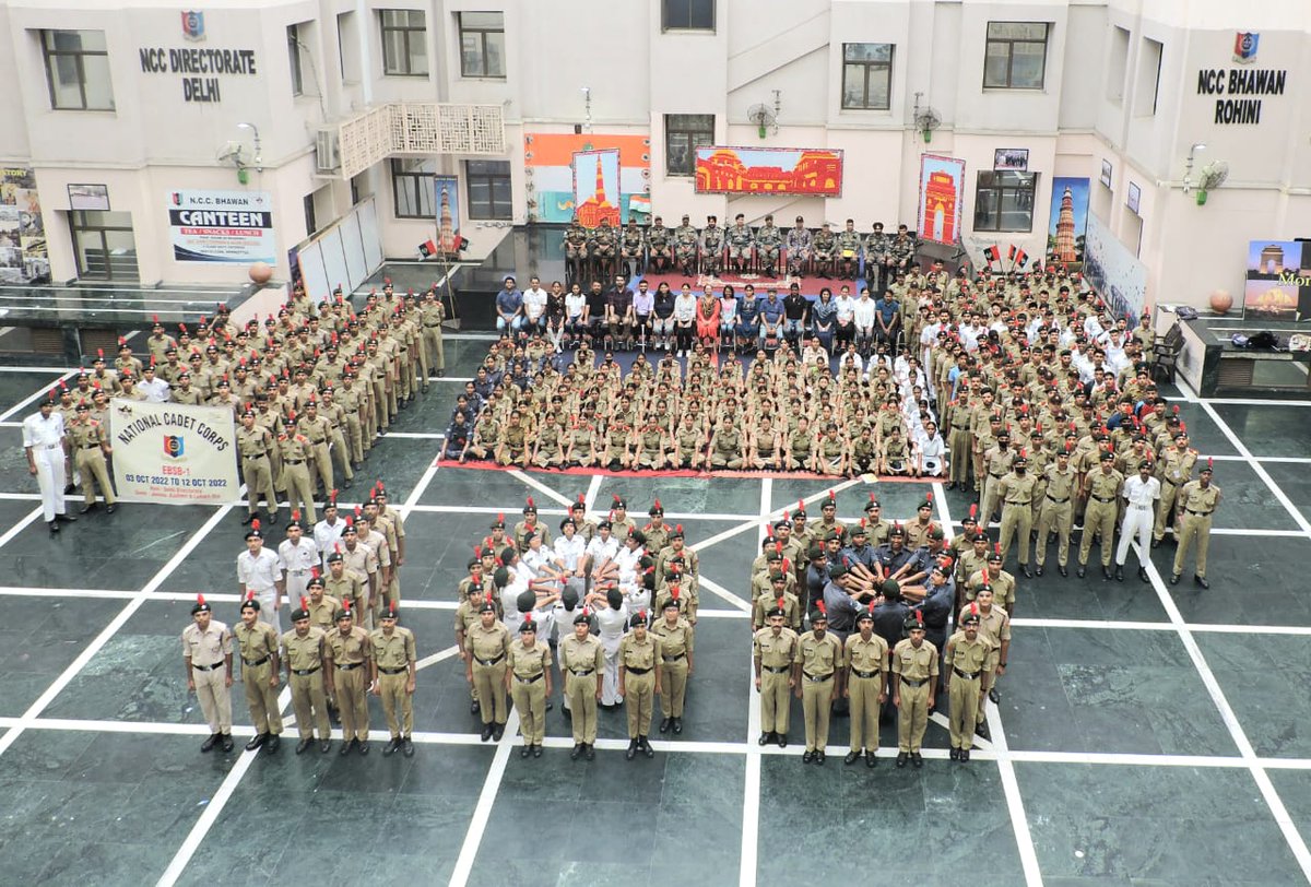NCC_Dte_Delhi's tweet photo. #EkBharatShreshthBharat
Cdts of JK &amp; Ladakh and Delhi Dtes underwent sessions on Leadership &amp; Fitness conducted by the NCC Exchange Participants Association of India during EBSB Camp at NCC Bhawan, Rohini, New Delhi..on 8th/9th Oct.
@HQ_DG_NCC 
@drajaykumar_ias 
@DefencePROPalam https://t.co/KL4dheW3JC
