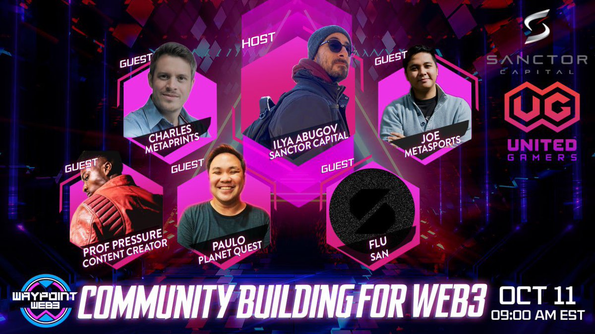 AbugovIlya's tweet image. Community is a foundational concept in web3. On the next #WaypointWeb3 we explore the process of building one for games.

Tuesday Oct 11 9:00 AM EST, don’t miss it: