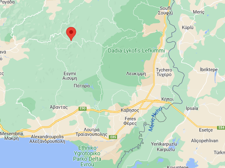 alarm_phone's tweet photo. SOS in the #Evros region! 4 men are stuck in a forest near #Orfeas. They suffer from several injuries and need immediate medical support. They report that one person already died. We informed various authorities and hope that help will arrive soon. https://t.co/7w4JpxtTJm