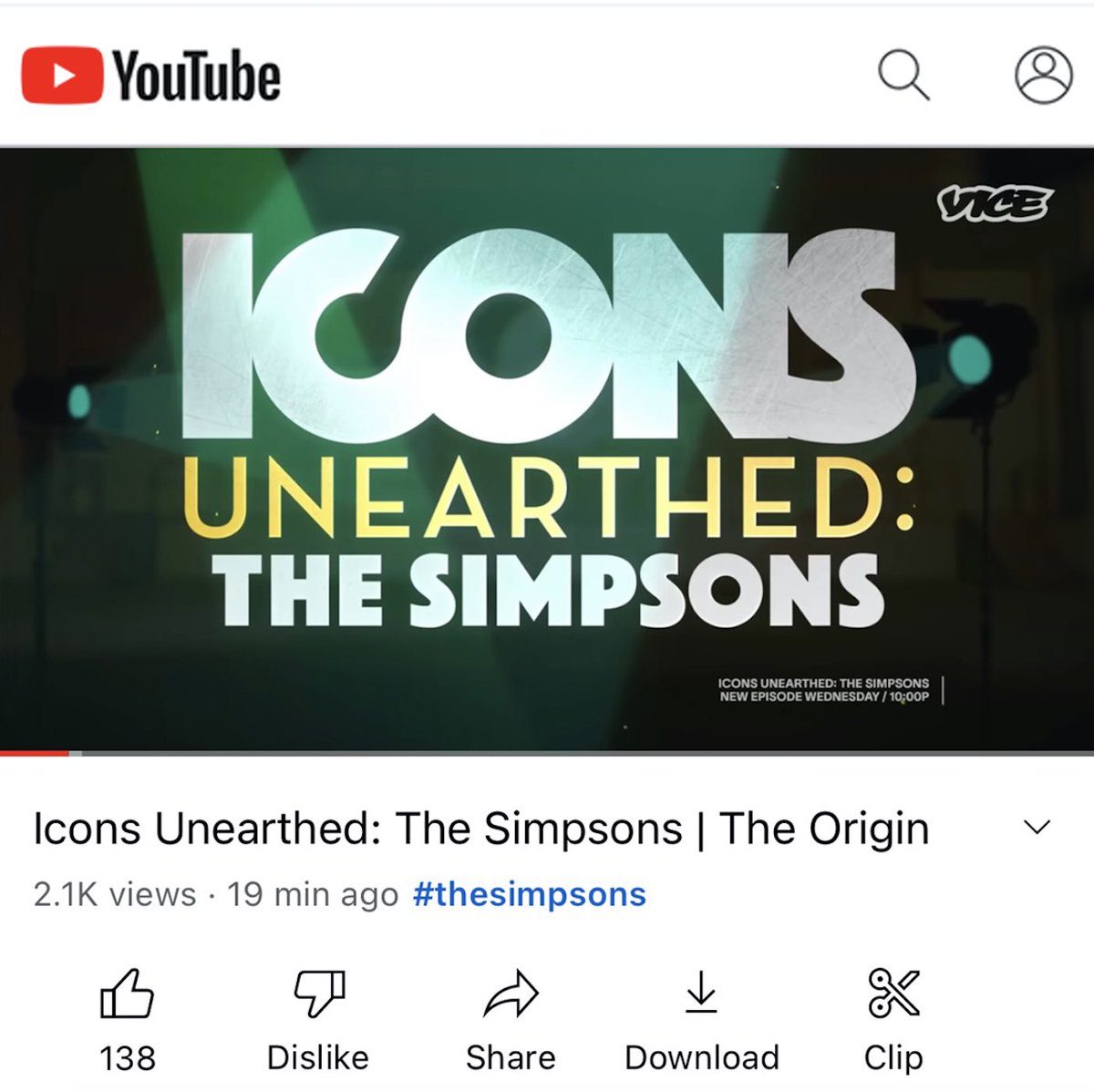 toysthatmadeus's tweet photo. Episode one of Icons Unearthed: The Simpsons is now up on YouTube!! Watch for FREE and check out the second episode Wednesday Oct 12 on VICE TV!!

Watch Now: https://t.co/xYV7Bixo36

The Nacelle Company
#nacellecompany #iconsunearthed #thesimpsons #vicetv https://t.co/MN0aMldm99