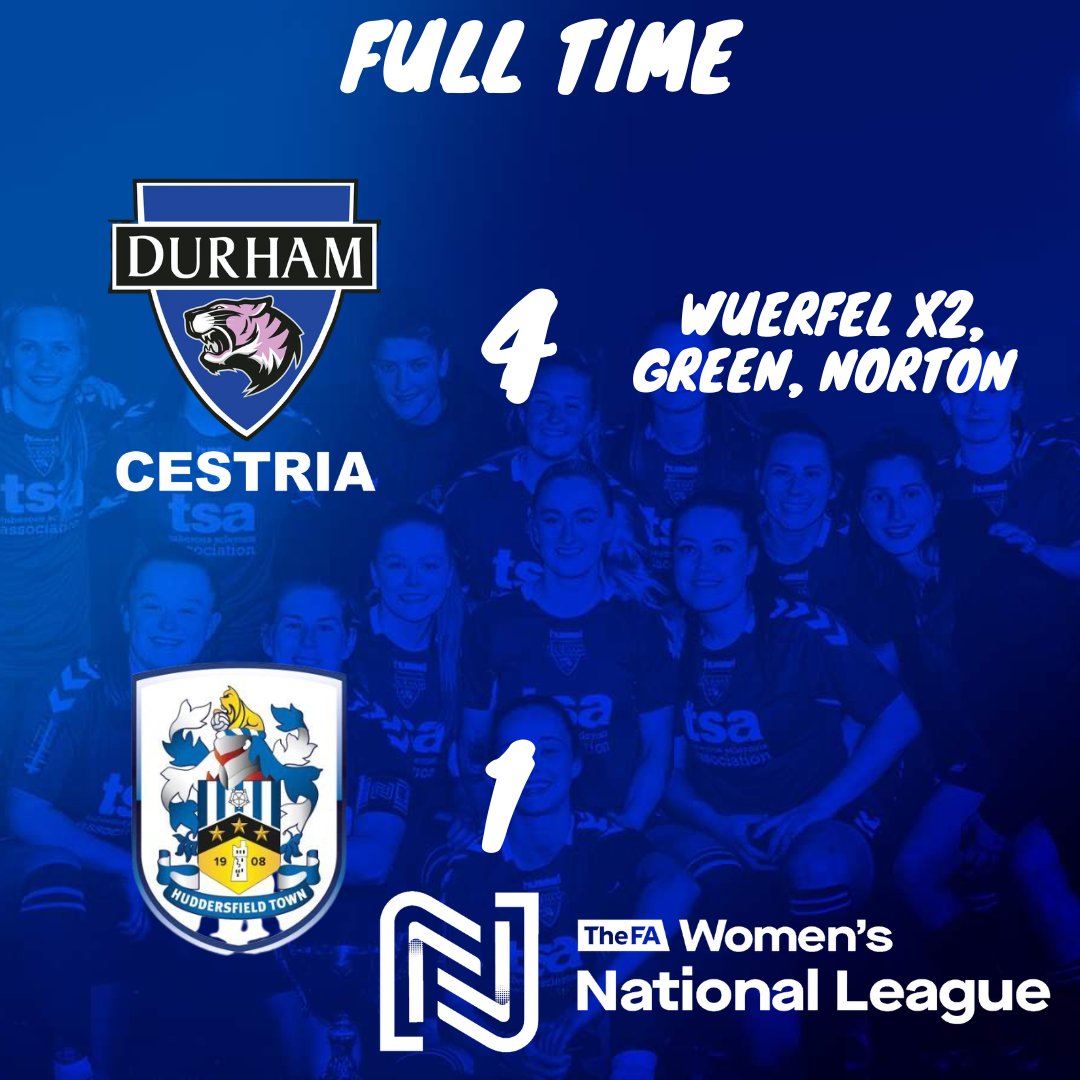 DurhamCestria's tweet photo. Reserves Full Time

@DurhamCestria Res 4️⃣ - 1️⃣ @HTAFCWomen Res

⚽️⚽️ @WuerfelAnna
⚽️ @eringreen
⚽️ @Zoenorton_6 

#UTD https://t.co/bY31Usr2kF