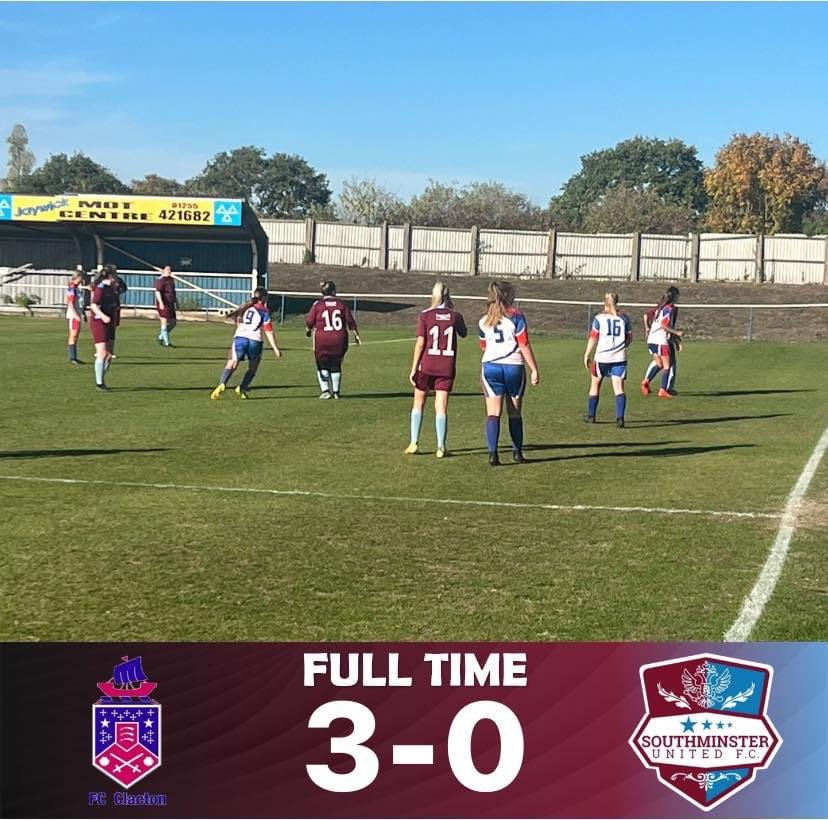 ⚽️ FT: <a href="/FC_Clacton/">FC Clacton</a> Ladies 3-0 SUFC Ladies

#UTCE #ClaretEagles