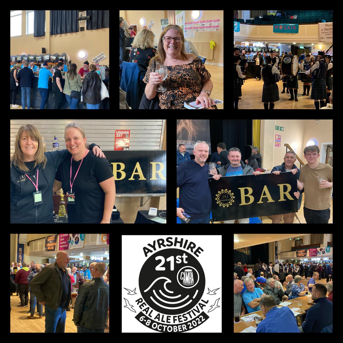 Huge thanks to Douglas Graham &amp; all at the #AyrshireRealAle Festival it was an absolute privilege to be invited to bring our #ginbar 🍸🍸 to your fabulous #camra #realale #ayrshire #event Fab to see a fantastic turnout for the  3 days &amp; having so much fun. #cheers to you all 🍺🍺