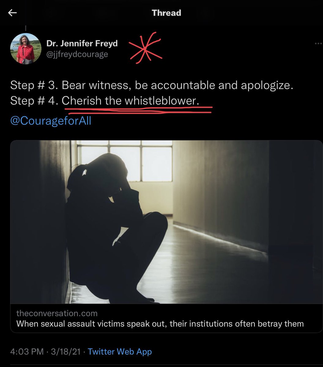 FakeProfessor2's tweet photo. @MeghanWalsh_ @CoCo76875581 Some women abuse. I don’t know what percentage
More men abuse. I don’t know that percentage either
All abusers abuse. 100%
All victims are victims. 100%
All #whistleblowers deserve support. But @UCIrvine preaches #courage & practices #betrayal. Listen to your 2x keynoter👇 https://t.co/pdENSBjMJb