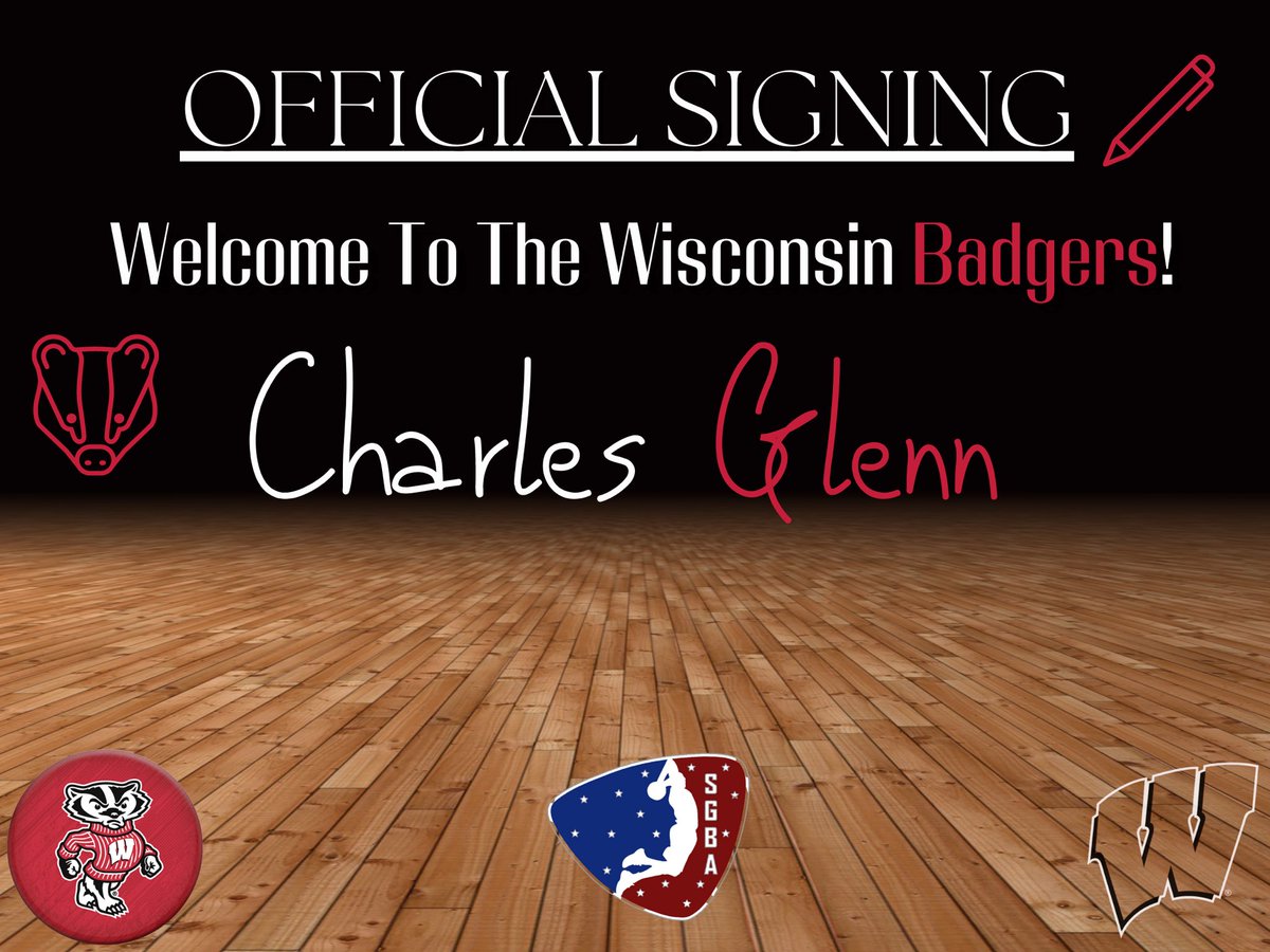 Finally we have one of the <a href="/SGBA2K/">SGBA</a>’s rising stars. He plays hard and can battle while holding his own with the best of them! <a href="/SGBA2kCharles/">SGBACharles</a> Welcome to the Wisconsin Badgers! ⚪️🔴 #BaderUp 🦡 #MakeEmBelieve