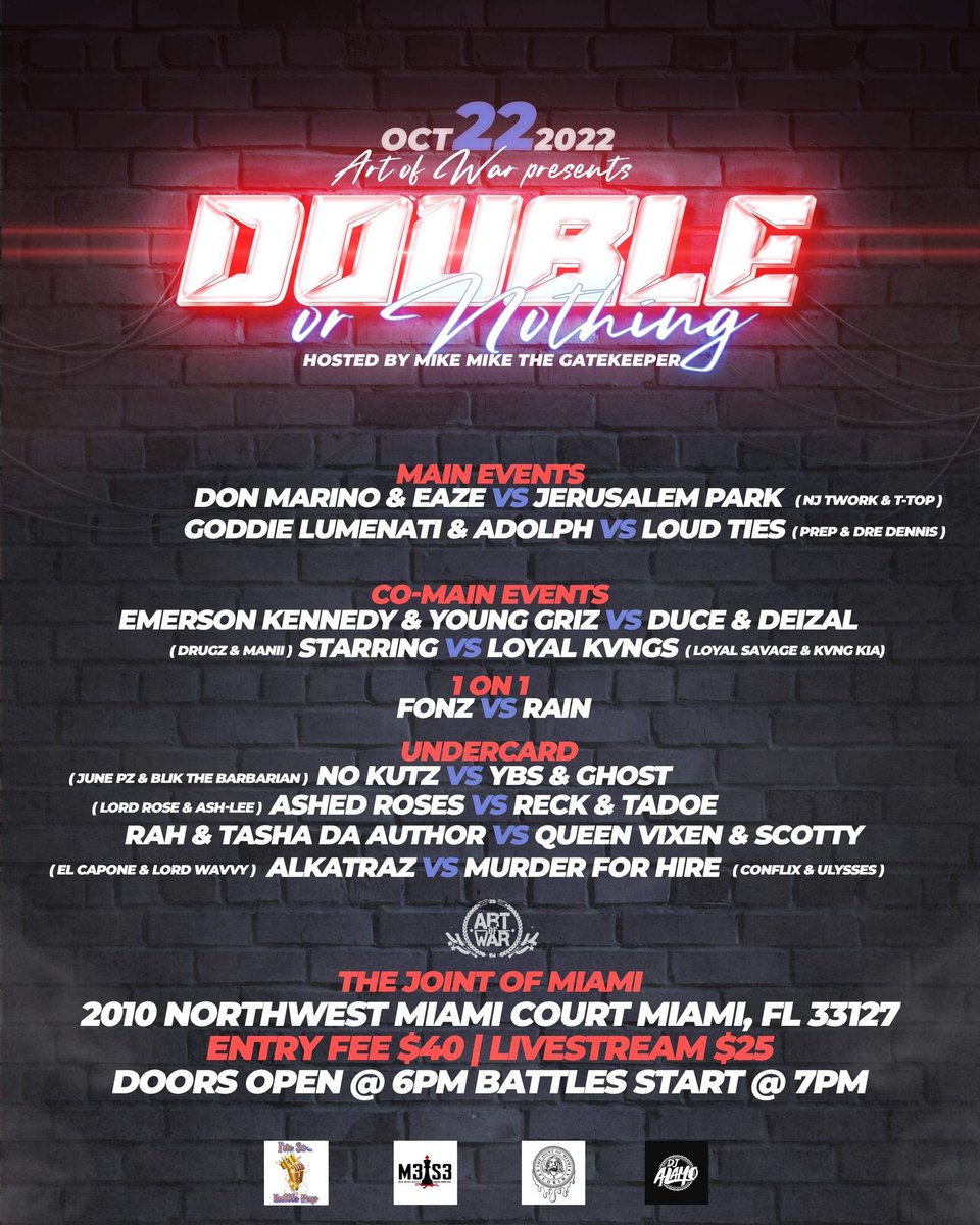 DonMarino305's tweet photo. ‼️‼️ BIGGEST 2on2 EVENT ‼️‼️

Who coming out👀👀 https://t.co/RyX9qdTgNI