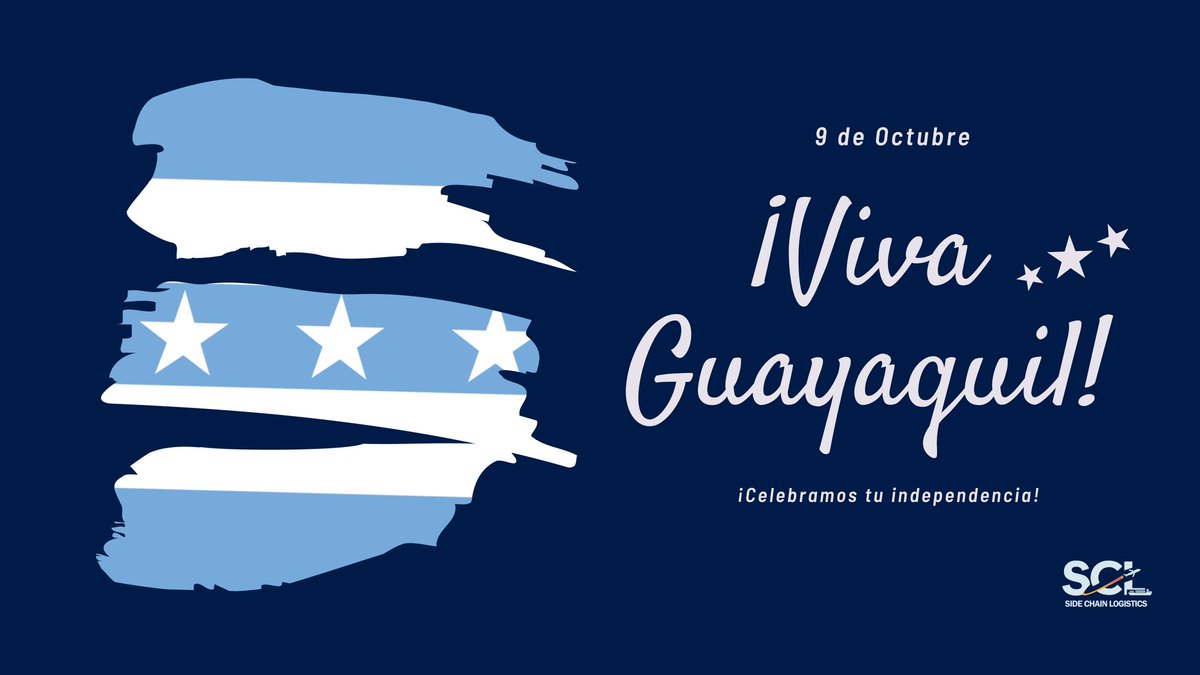 proimportex's tweet photo. Hoy celebramos los 202 años de la independencia de nuestra Perla del Pacífico. ¡Viva Guayaquil! 

#SCL #Logística #Logistic #ComerioExterior #Comercio #Import #Export #Aduana #Importaciones #Exportaciones #Customs https://t.co/mZbkhS1TWT