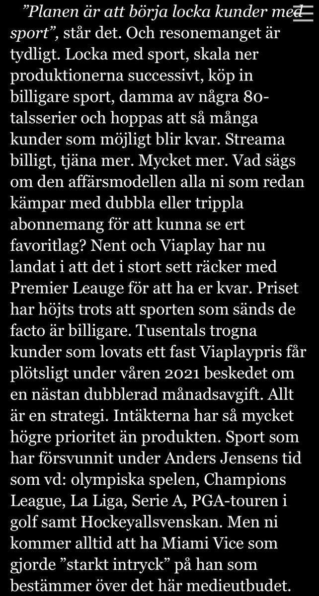 olawenstrom's tweet image. Angående höjda priser på tv-abonnemang. Trots ett sämre utbud. En liten passus i ämnet ur vadfanhande.se