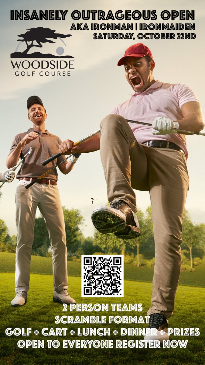 woodsidegc's tweet photo. INSANELY OUTRAGEOUS OPEN REGISTRATION IS NOW OPEN: https://t.co/WM7ZLliR83 Join us October 22nd for golf, cart, lunch, dinner and prizes! #NeverLayUp #WoodsideGC #Airdrie https://t.co/JCOx66v7Fj
