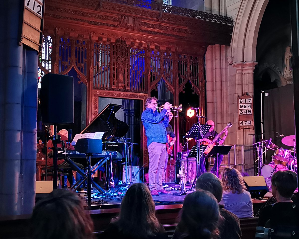 A poignant, personal performance of music from Ben Crosland's Solway Stories suite.

Just one to go folks: Arun Ghosh on stage at 8pm for the final date in his Canticle of the Sun tour.
Ask at the box office if you want to get into this fabulous gig. 
marsdenjazzfestival.com/gig-detail/4301