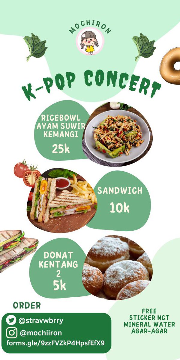 stravwbrry's tweet photo. ‼️HELP RT‼️
OPEN PO LUNCH &amp; DRINK FOR
LET’S LOVE INDONESIA - KPOP CONCERT

🐾Open po 4 Okto - 9 Nov
🐾Detail menu check pic/ deskripsi gform/ dm me
🐾Setiap pembelian ala carte free mineral water, dessert, dan sticker
🐾Order https://t.co/SnrHSXYC2b

#LetsLove_Indonesia #CHEN https://t.co/4IEXwXJen4