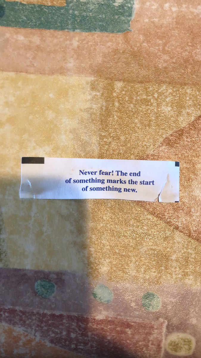 TheLadyDaniel's tweet photo. Not the fortune cookie coming for my graduation anxiety 😥 https://t.co/rIEwR8Wd4h