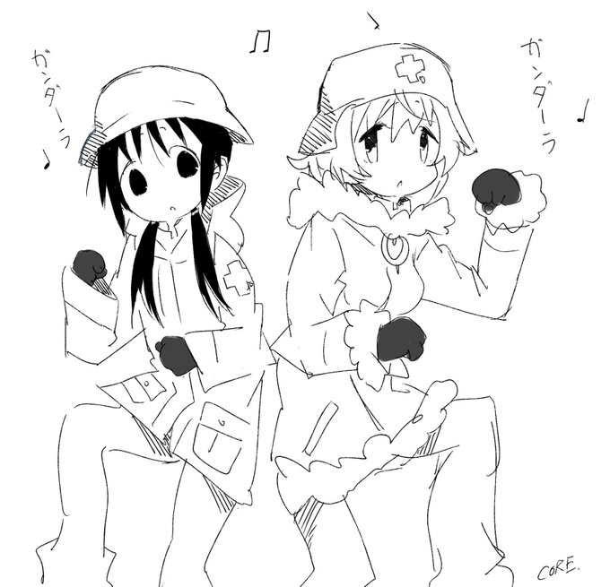 ガンダーラを聴きながら描いてみる 