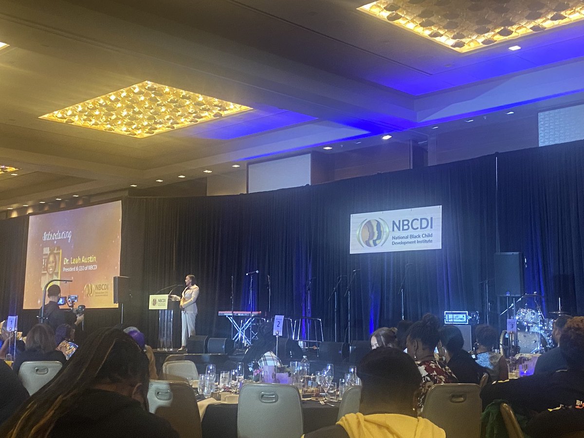LashundaHill's tweet photo. “We are not vulnerable, we are not at risk, we are powerful.” - @NBCDI CEO Dr. Leah Austin @lovelymasala ends the #NBCDIConference2022 emphatically stating that #BeingBlackisNOTaRiskFactor at closing Sunday brunch. It ain’t what they call us. It’s what we answer to. #BlackFutures https://t.co/pV4QGJ5m7z