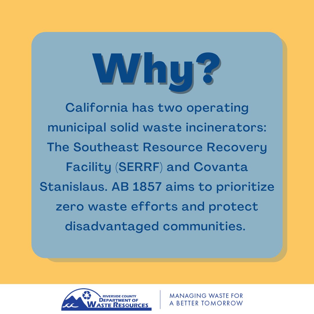 2022 has been a big year for waste and recycling legislation in California! Today we're highlighting AB 1857. Why is this bill important? Swipe through the cards to learn more about the passage of AB 1857!
#rivco #rcwaste #policy #wastereduction #ab1857