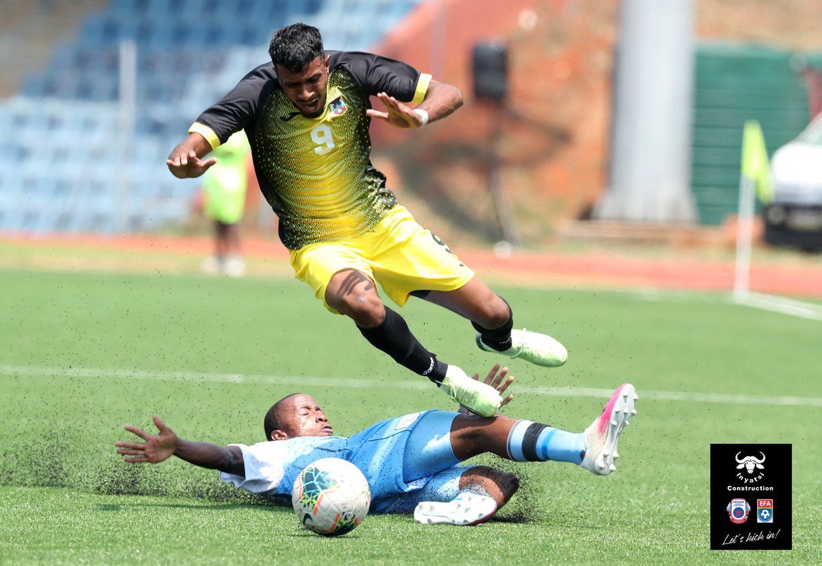 Inyatsi's tweet photo. And that wraps up our Sunday football. We congratulate game winners,Botswana and Zambia 
Botswana 1 - 0 Mauritius
Eswatini 0 -  2 Zambia 

Man of the match:
Botswana Vs Mauritius: Oarabile Sekwai, Botswana
Eswatini Vs Zambia: Charles Mumba, Zambia 
Join us again tomorrow at 12:00 https://t.co/QdT37uW4dz