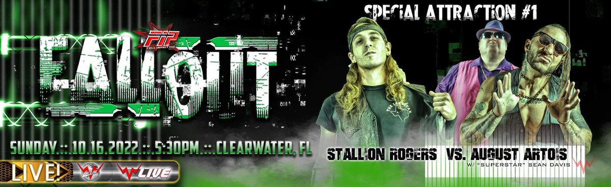 WWN & OCC Road House Nation present Full Impact Pro Wrestling – Fallout 2022 Sunday, October 16th, 2022 @BobbyFlacoWwa4 vs @TrueRichardKing Tickets available @ RoadHouseNation.com On demand @ WWNLive.com #FallOut #WWN #FIP #OCCRoadHouse