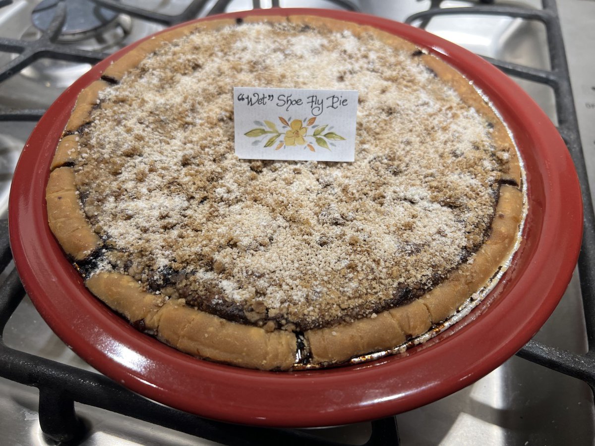psuhbgasc's tweet photo. Here is my entry for the 3rd Annual #TheGreatRareBooksBakeOff for #BakePennState. Living in Lancaster County, we *love* wet-bottom shoe fly pie here! There are MANY recipes for this popular pie. Yesterday, I made this recipe that is from our TMI Cookbook. https://t.co/UKghqJHQHP