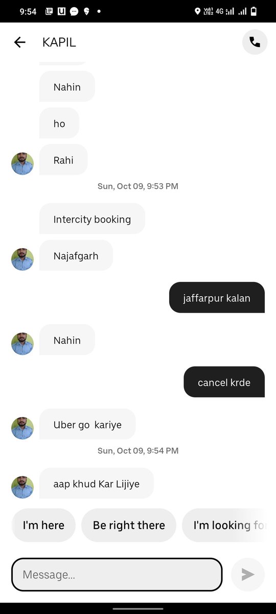 akash0992's tweet photo. @Uber @UberINSupport @Uber_Support @DelhiAirport
Unprofessional behaviour from the uber drivers at IGI airport uber parking, several times tried to book the cab for jaffarpur kalan,Delhi, 110073. Every time they call me and ask about the location of the drop and .... https://t.co/3Yj7lRdUBS
