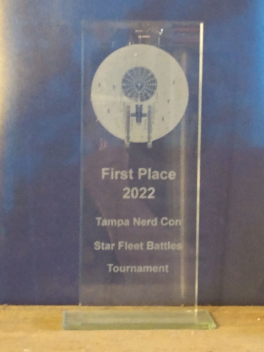 TampaNerdCon's tweet photo. We are slowly getting trophies in for some of our events. Here is the Gaslands and Star Fleet Battles trophies. https://t.co/r3icRVmBr4