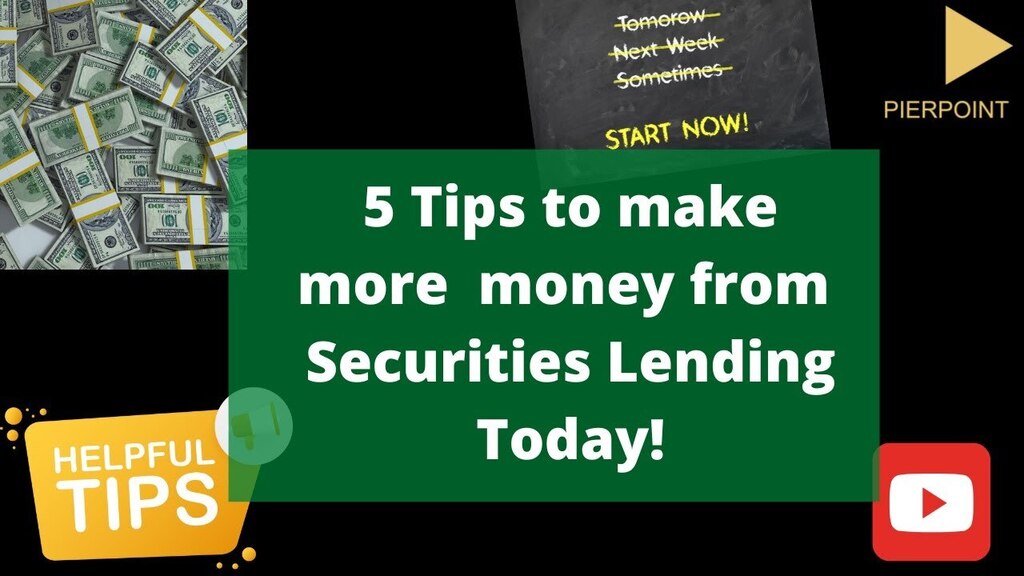 pierpointfc's tweet photo. https://t.co/FwZiMi5Rsu In this video I share 5 tips on how to make more money from your securities lending programme without needing to go for additional approvals.

Chapters
Introduction 0:00 
Securities lending revenue performance recap 2022 1:24 
A caveat about approvals 5:… https://t.co/e4iQGWg08x