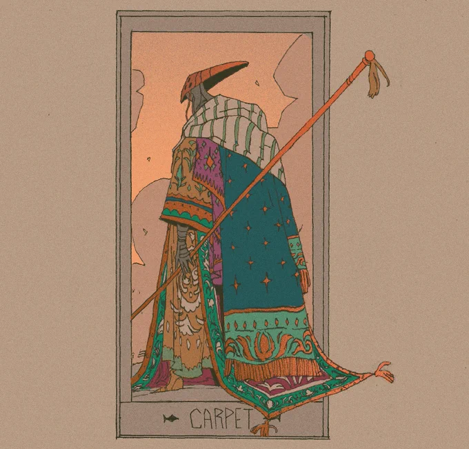 #cloaktober day 9 Carpet Cloak (had a lof of fun with this one in case you couldn't tell) 