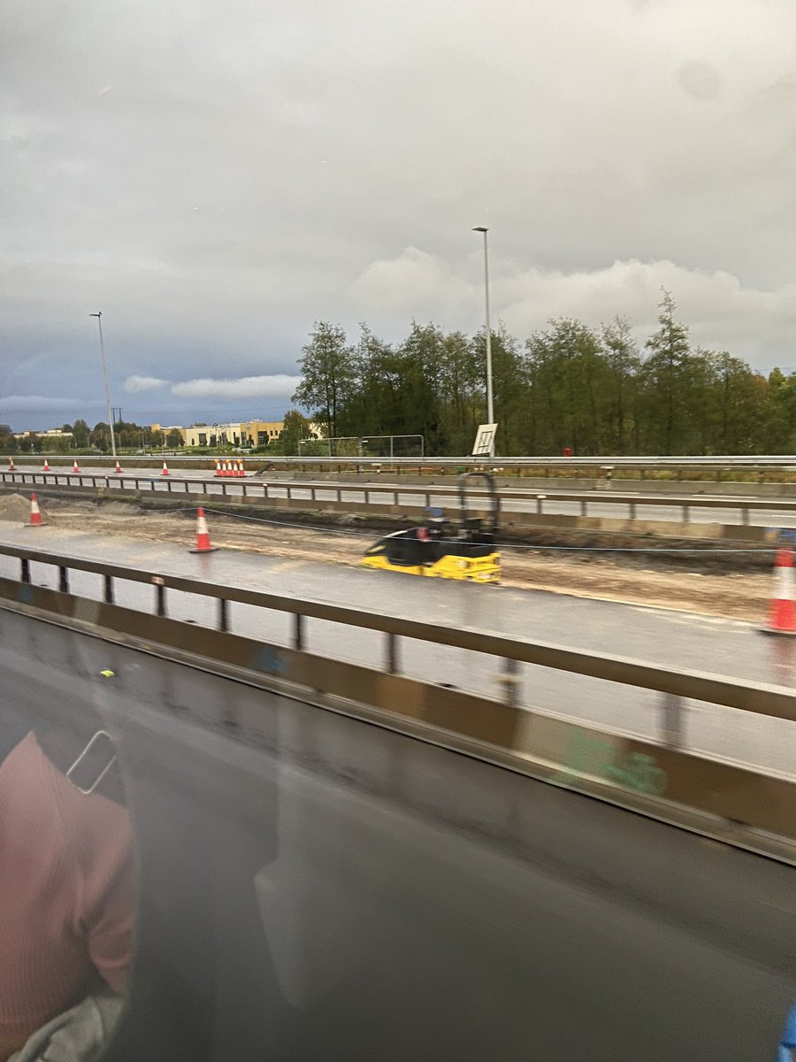 what_if_cork's tweet photo. Depressing to see so much greenery getting ripped out just for more and more road space at the Dunkettle Roundabout all the way to Little Island. https://t.co/qLmMZkEuyQ