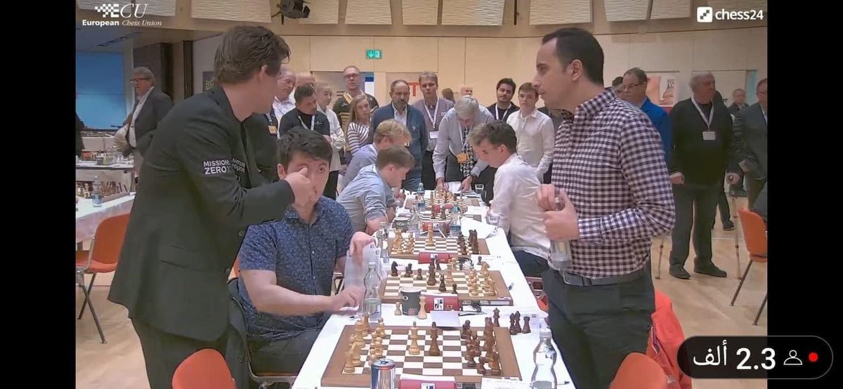 GMBassemAmin's tweet photo. Just won Gold medal for best performance (2832) on Board 3 at the European Chess Club Cup helping my French team @ClichyEchecs92 to win a historical silver medal 🥇🥈🇪🇬🇫🇷🎉 https://t.co/4Oc50cO6no