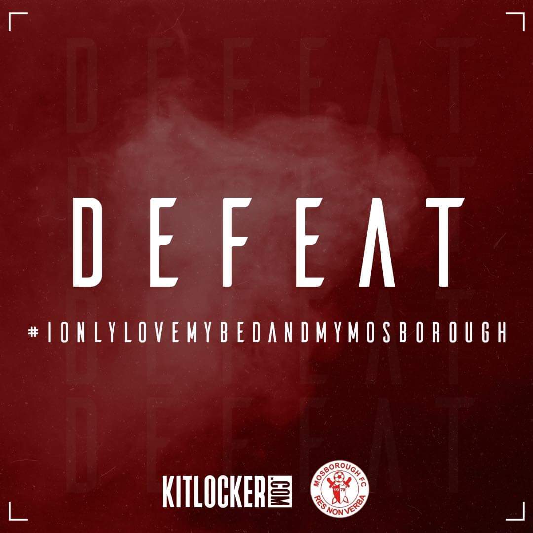 FULL TIME: Punchbowl Men's 2 - 1 Mosborough Whites🔴⚪
⚽️Ross Booth 

Tough one to take, created enough chances to take something from the game but credit to Punchbowl for the way they played! All the best for the season chaps🙌🏻

MOTM: Ben Longden. #UpTheMos