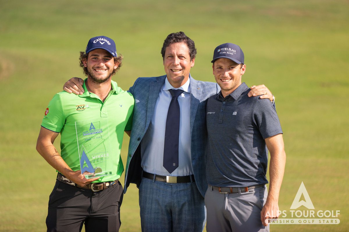 MarcoAvvoGolf's tweet photo. Con il Grand Final dell' @alpstourgolf al #modenagolf Greg De Leo e Stefano Mazzoli passano al @Challenge_Tour.
Un altro successo italiano !
qui l'intervista https://t.co/eLqnHd2Rr0 https://t.co/u7TOLjkD2T