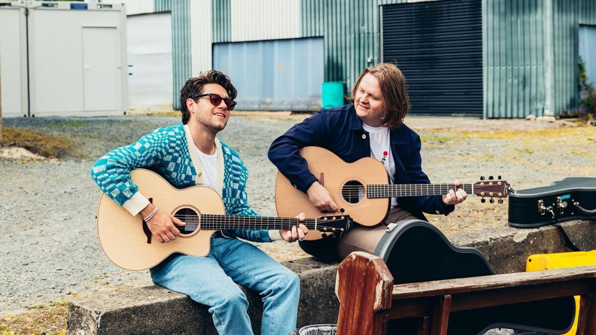 LowdenGuitars's tweet photo. Excited to share our story on Niall Horan’s Homecoming all brought to life by @GuinnessIreland Airing Sunday 16th October @NiallOfficial @LewisCapaldi  #GuinnessHomecoming https://t.co/jzYYzSZ8kd