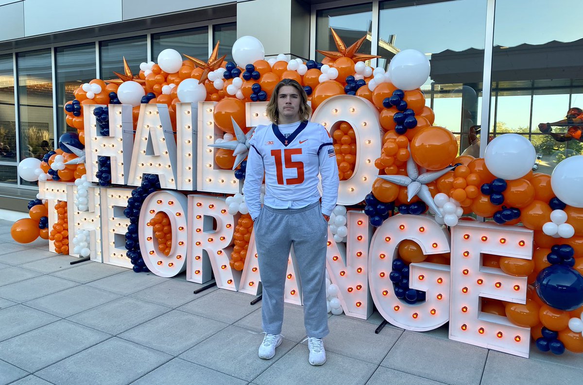 Had a great time being back in Champaign, loved the atmosphere! Thank you for the invite and congrats on the win!🔶🔷 <a href="/coachPatRyan/">Pat Ryan</a> <a href="/CoachEmbleton/">Pat Embleton</a> <a href="/Recruit2Illini/">UI Zone</a> <a href="/UIFballRecruits/">UIFootballRecruits</a> <a href="/IlliniFootball/">Illinois Football</a>