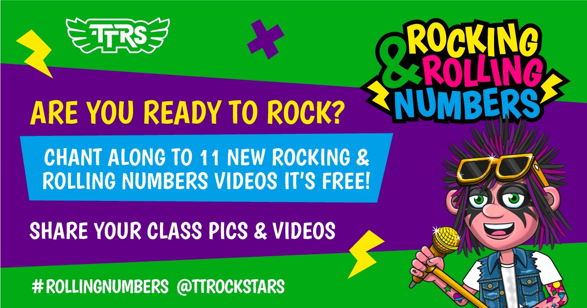 TTRockStars's tweet photo. Are you ready to ROCK?
Chant along to 11 new Rocking & Rolling Numbers videos - starting with the not-so-terrible 2s, right up to the terrific-12s🎉
Bring your best moves & tag your pics with #rollingnumbers & @TTRockStars!🕺
Click here for the fun👇
https://t.co/IcGEybIDvy https://t.co/Nhvq4kZOqb