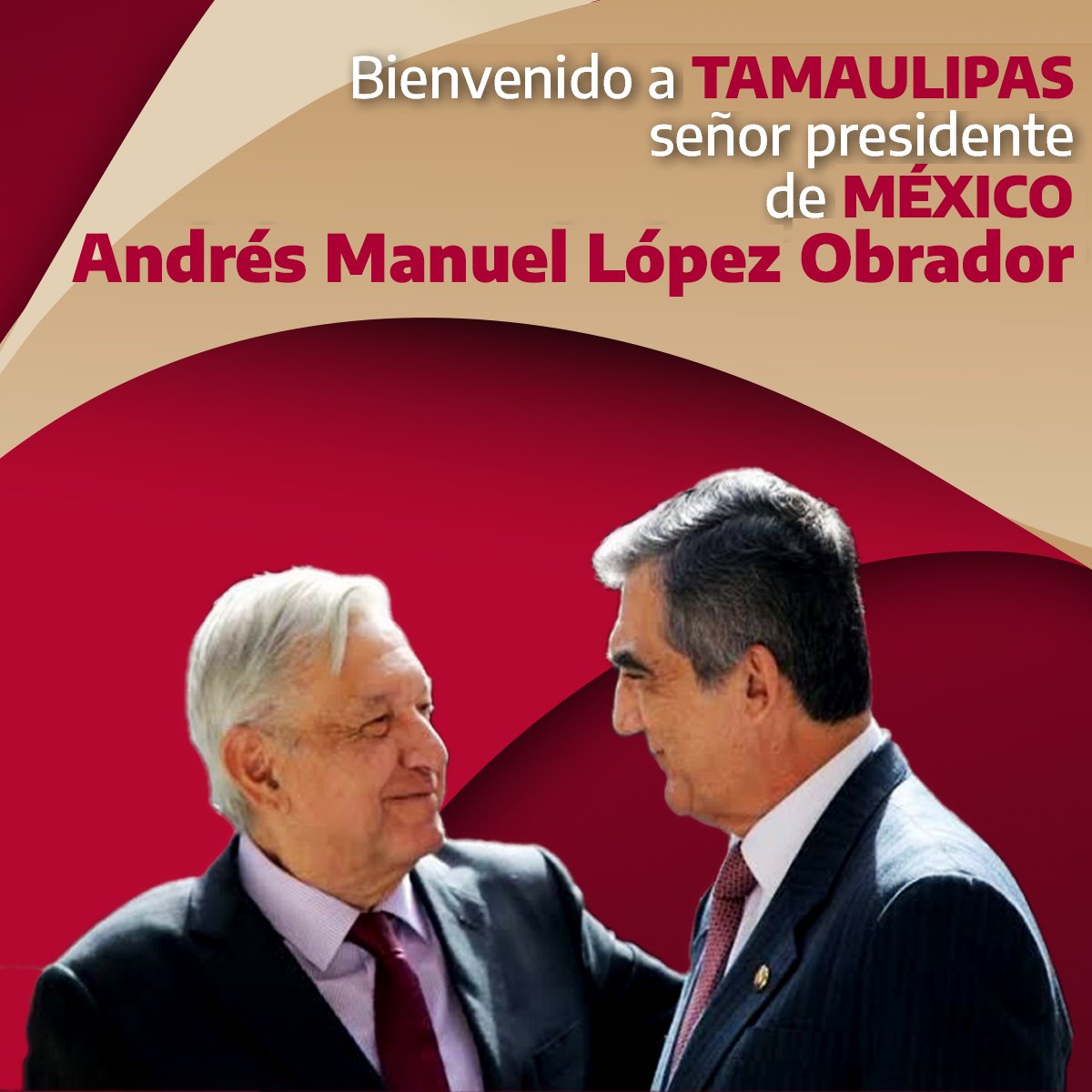 Dr_AVillarreal's tweet photo. Con agradecimiento y afecto, el gobierno y el pueblo heroico de #Tamaulipas, dan la más cordial bienvenida al C. Presidente de la República, Andrés Manuel López Obrador @lopezobrador_
Bienvenido Presidente, Tamaulipas es su casa. https://t.co/cdZhMyTbfm