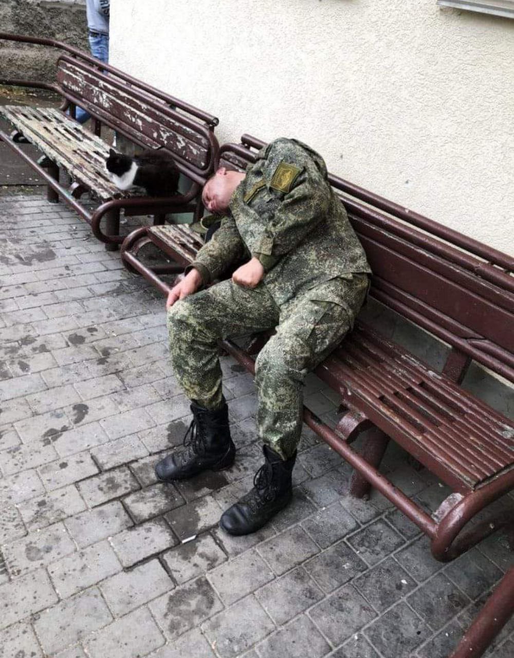 Пьяные российские военные