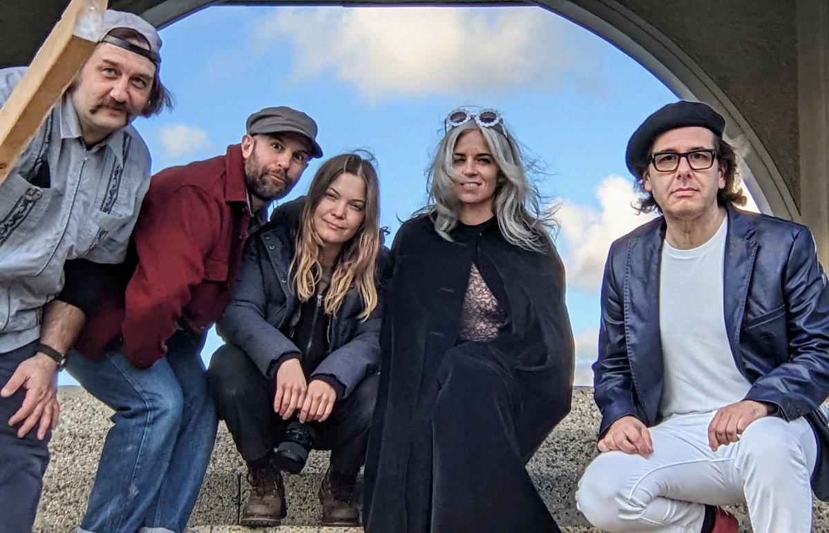 Cast &amp; crew (l-r <a href="/richsalamander/">Rich Salamander</a>, Theo Katsaounis, <a href="/DoomFlower1/">DoomFlower</a>, Collin Bunting &amp; myself) of the upcoming music video 'Flames of Love' by <a href="/richsalamander/">Rich Salamander</a>. The video will premiere the same day the album is released (10/21). Early screening RSVP ConfusionVideoParty [at] gmail 10/15