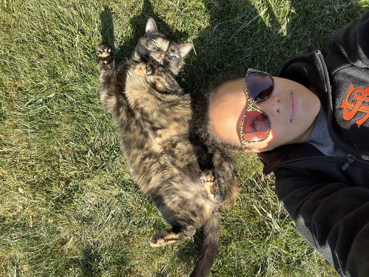 MNTOY2019's tweet photo. Pepper πββ¬ and I are very proud of this perfectly stumpyπ₯in our little overgrown garden. So we are basking in the βοΈ and admiring our work. π #nextyear #ilearnedsomething https://t.co/WMujXhvyCb