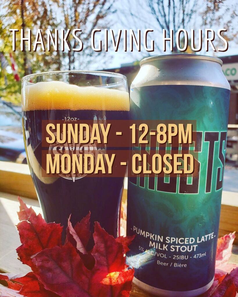 SVbrewing's tweet photo. 🦃Thanks Giving Hours🦃

Just a friendly heads up that SVB will be open 12-8pm today and closed for Thanks Giving tomorrow. Have a great weekend everybody!

SVB

#beer #bccraftbeer #discovermapleridge https://t.co/O9q1Yby7Lp https://t.co/LpvMbi9DEz