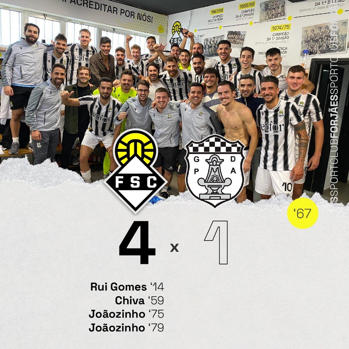 FULL TIME!
FSC 4 x PDA 1

With this result, we have 13 points out of 18 possible