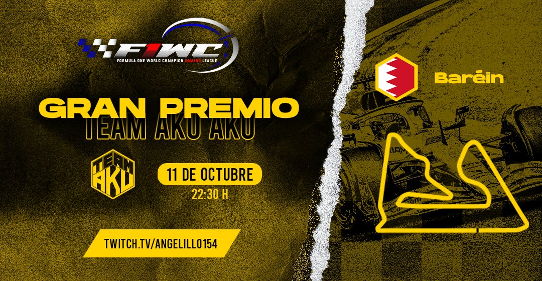 F1ClubWorldCup's tweet photo. 🅿🅸🆂🆃🅾🅻🅴🆃🅰🆉🅾de Salida
🇧🇭GP @TeamAkuAku está preparado
🎙️Tendremos un Vs entre @oiram144 y @bareoN1 de 𝙇𝙊 𝙈𝘼𝙎 𝙄𝙉𝙏𝙀𝙍𝙀𝙎𝘼𝙉𝙏𝙀!
🎙️Entrevista con JF Sánchez
🎙️Pondremos a prueba a LuisJ50 en el test sobre Sakhir 
 #F1CWC https://t.co/Qcq5YwN3fW