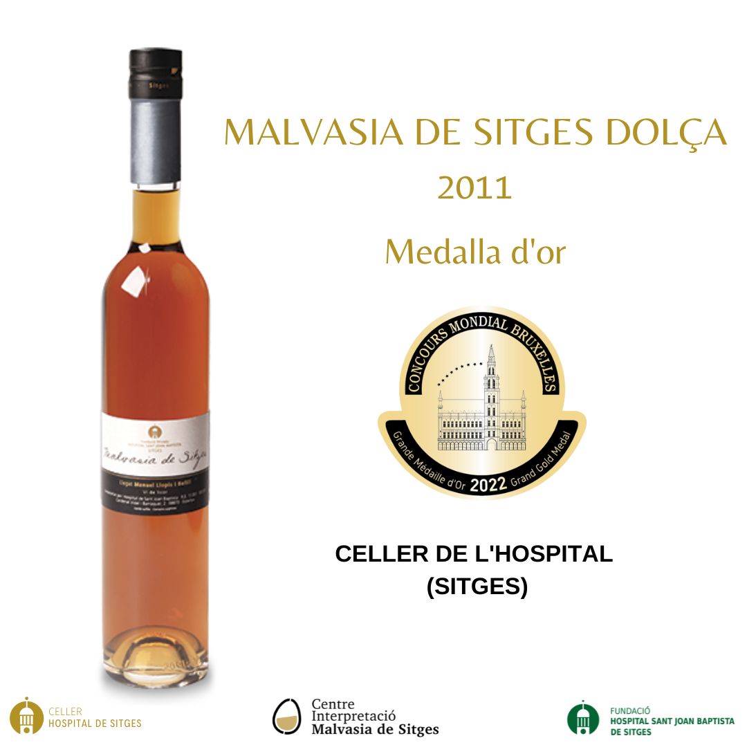 malvasia_sitges's tweet image. 🏅 La Malvasia Dolça és de Medalla d'Or.
▶️ Aquesta setmana hem guanyat la màxima distinció en el prestigiós Concurs de Brussel·les.
👉 cellerdelhospital.cat/medalla-dor-pe…
#MalvasiaDeSitges