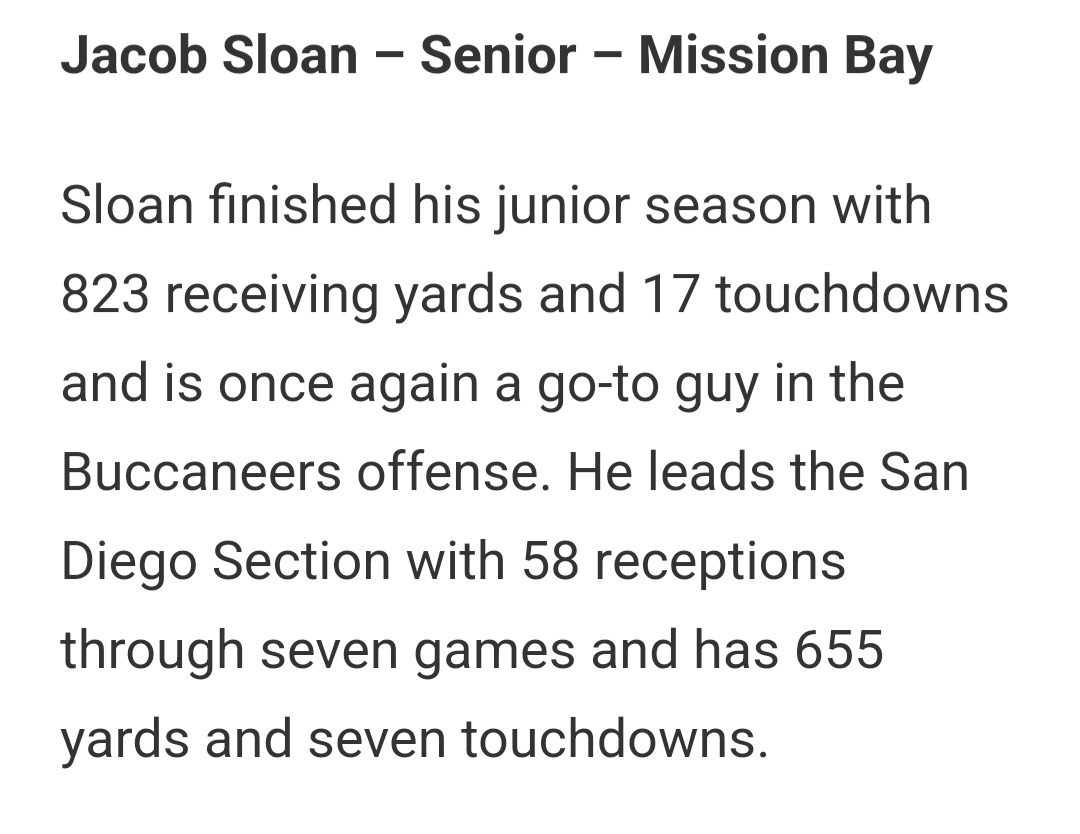 MissionBayFball's tweet photo. All he does is consistently make plays. @itzJacob_Sloan #BallAtTheBay🏴‍☠️⚡️ https://t.co/Xs1xtu7u9d