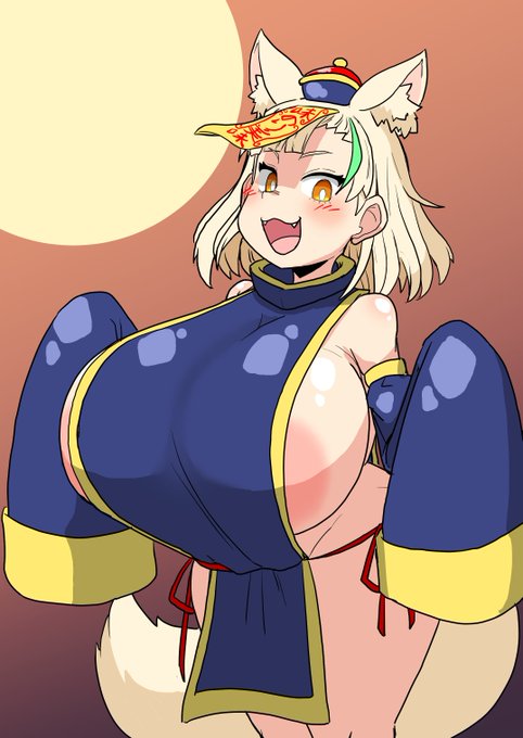 くろんちゃん(爆乳キョンシーコス)
2枚目,肌の色を変えて人外度高め差分 