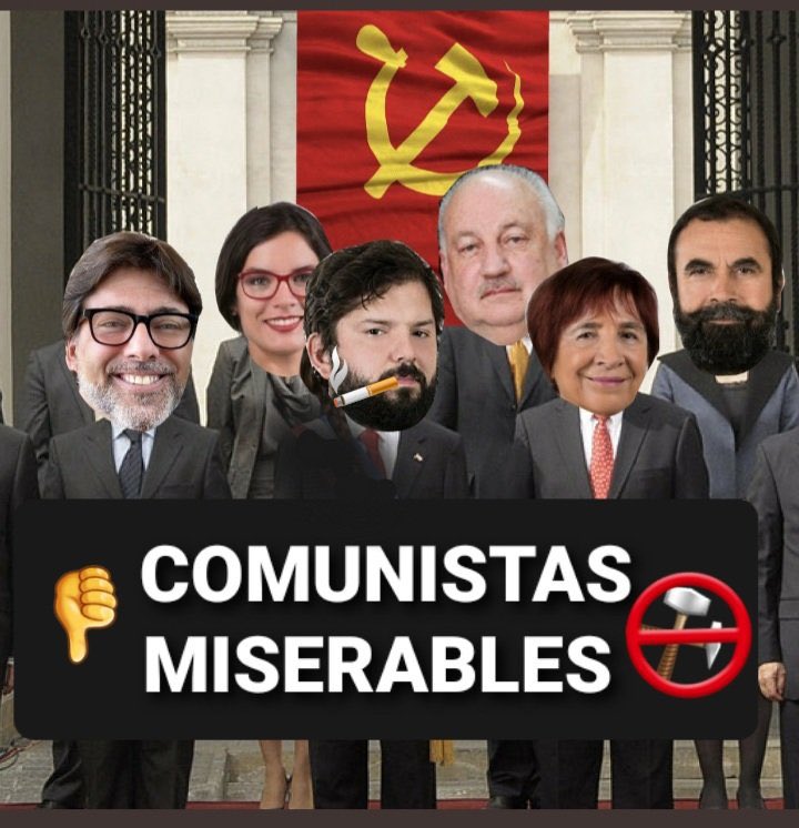 JoseMella84's tweet photo. @IraciHassler @uclg_org Cada día de mal en peor este gobierno de mierda, amiguis comunistas destruyendo el país. Golpe de estado ahora ya!, y fuera el comunismo de chile ! https://t.co/GipPUZKNso