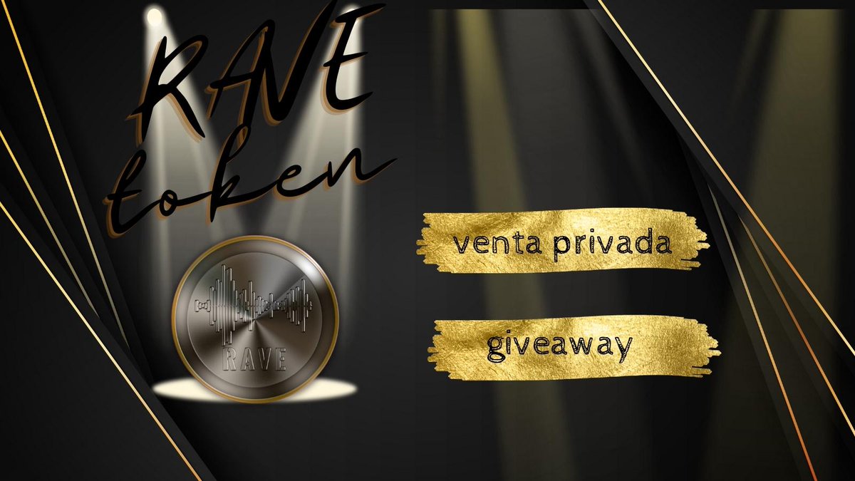 Comenzó la venta privada de #Rave, cerca del 25% vendido. 
#RAVE es mucho más que un token, pronto tendremos los dos primeros productos en el mercado.
Entra al grupo oficial y participa en el #giveaway
t.me/RAVEOFICIAL

 #btc #cerveza #djs #BSCGems  #BNBCain #Crypto #BNB