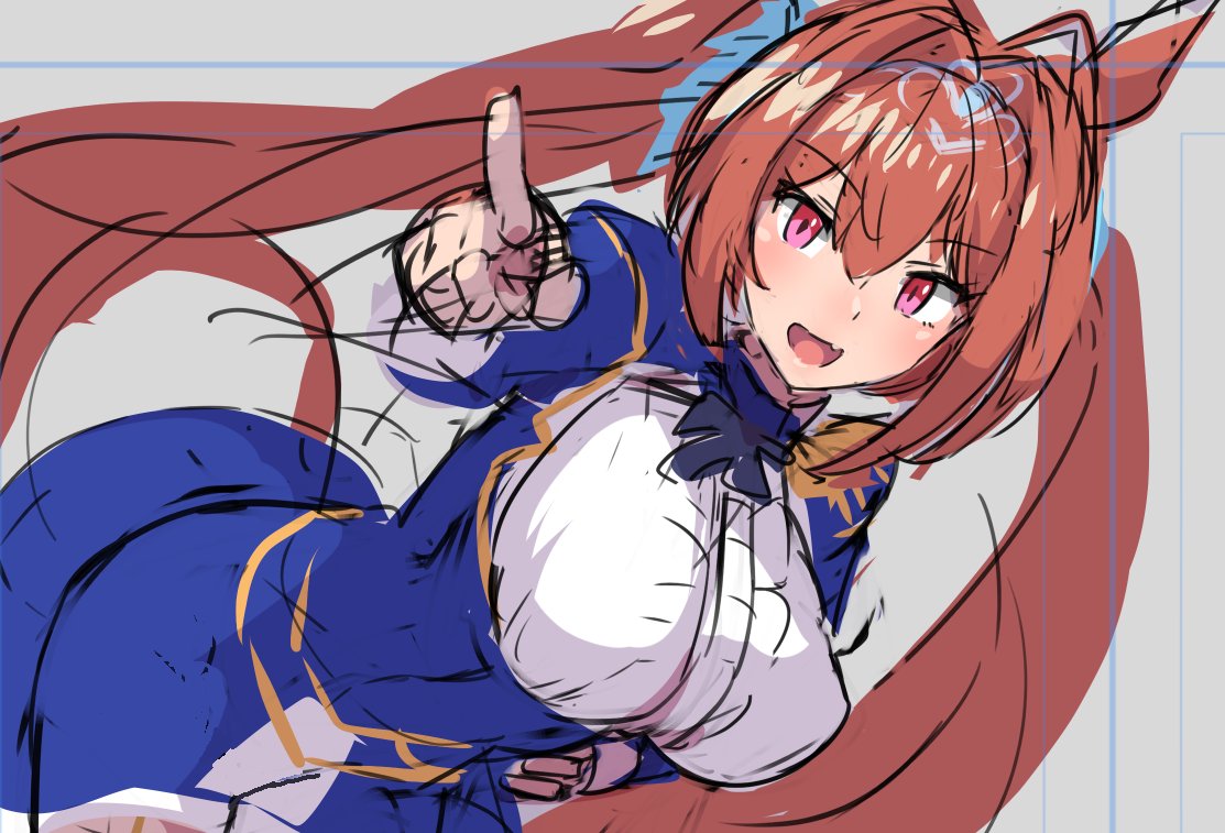 次の幕間な感じの絵として。 